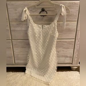 White mini dress